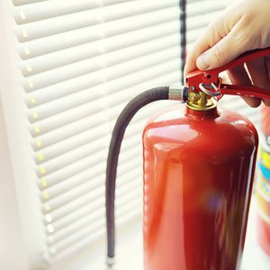 Fire Extinguisher Has Hand Engineer Inspection Checking Pressure