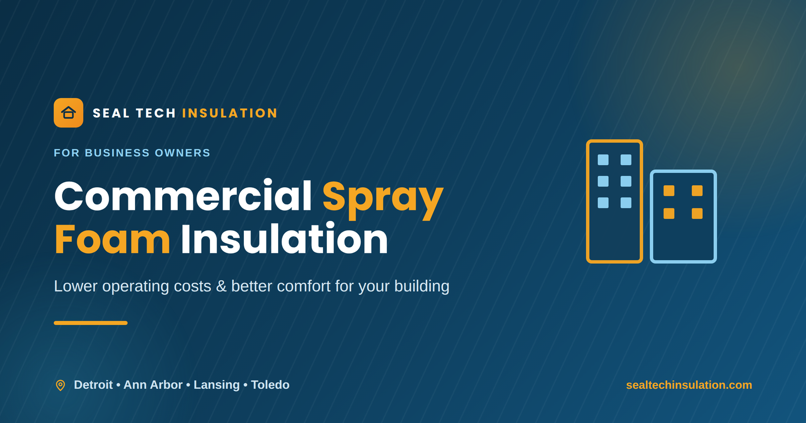 Commercial spray foam insulation for Southeast Michigan businesses