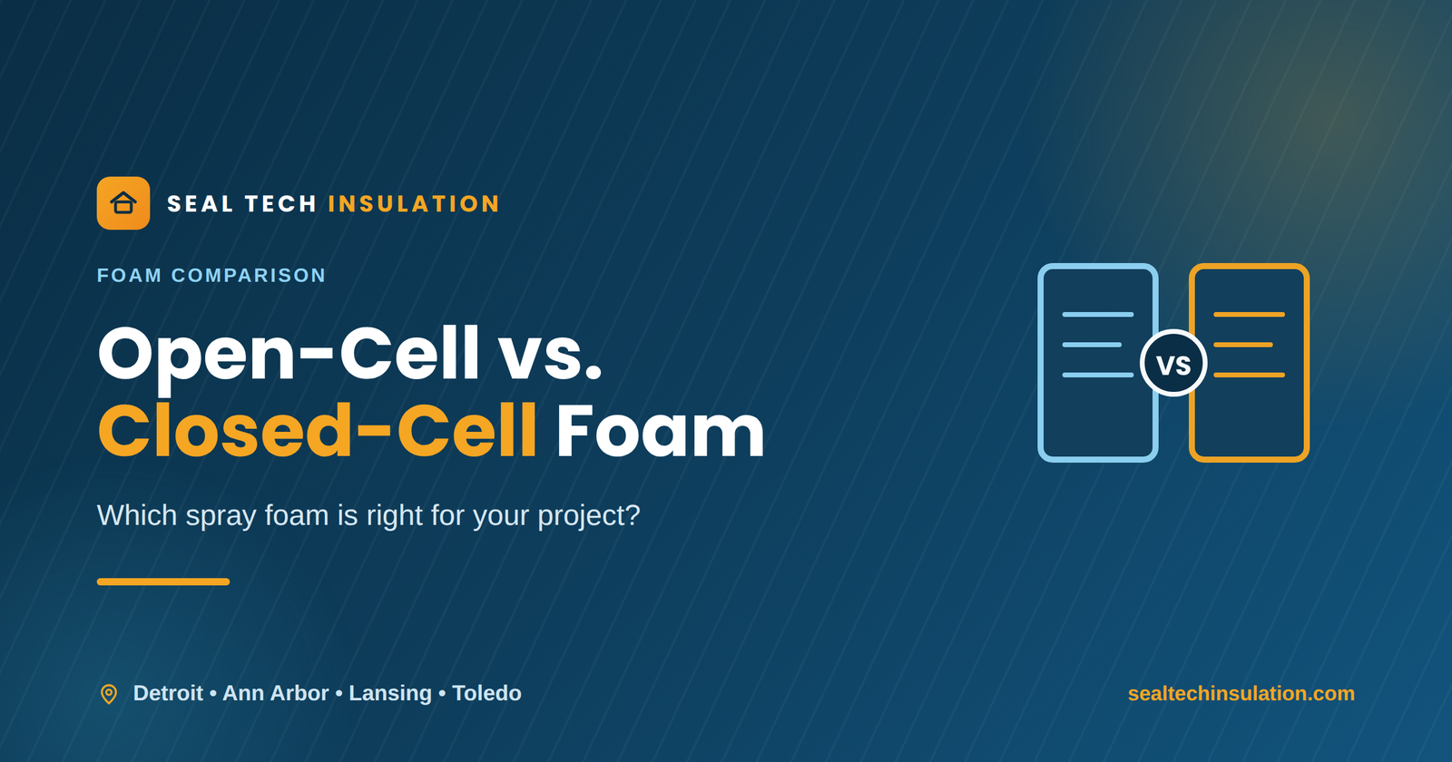 Open-cell vs closed-cell spray foam insulation comparison